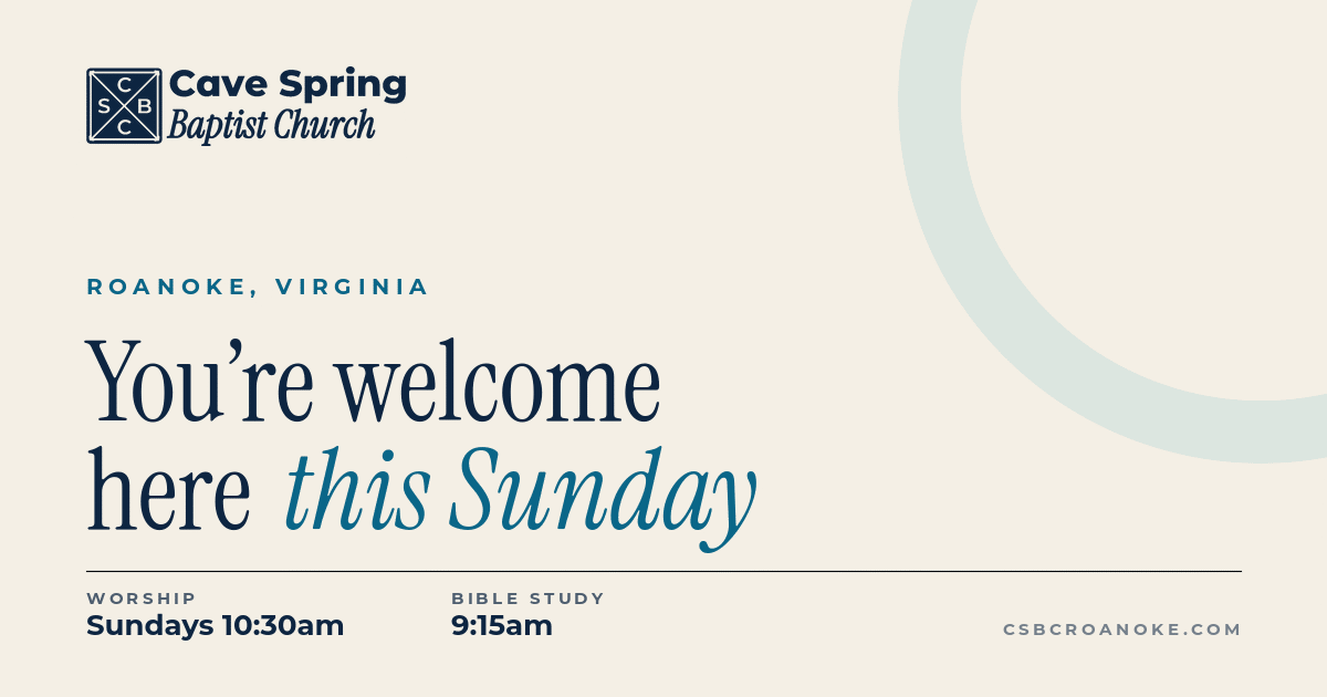 Cave Spring Baptist Church cover
